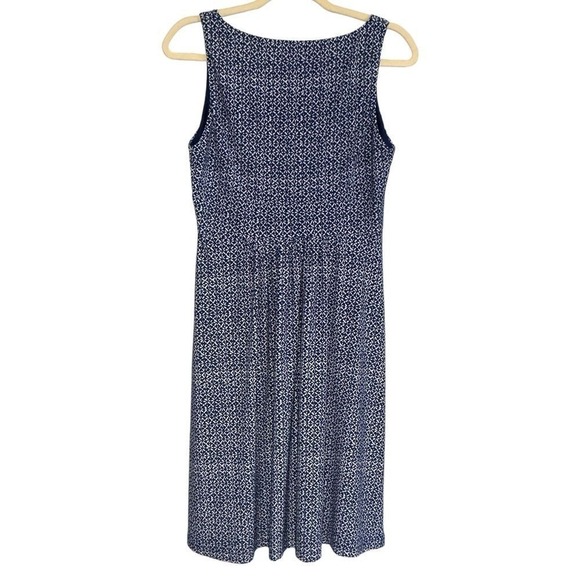 Chaps blue flower print vneck sheath dress‎ size M - Picture 8 of 10